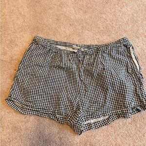 Target Black & White Gingham Drawstring Shorts